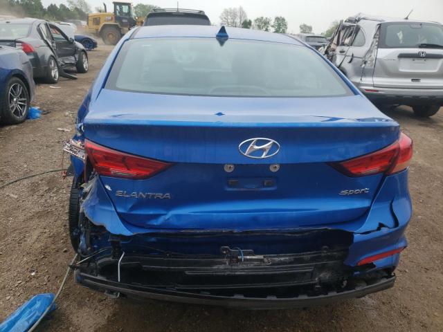 KMHD04LB8HU357397 - 2017 HYUNDAI ELANTRA SPORT BLUE photo 6