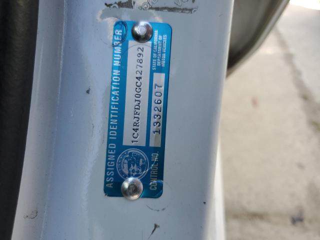 1C4RJFDJ0GC427892 - 2016 JEEP GRAND CHER SRT-8 WHITE photo 13