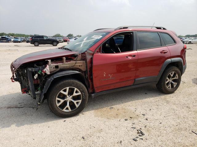 1C4PJMBS9EW132244 - 2014 JEEP CHEROKEE TRAILHAWK RED photo 1