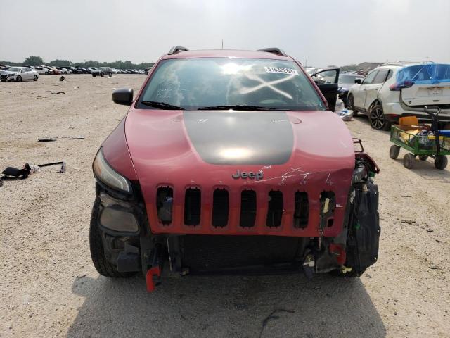 1C4PJMBS9EW132244 - 2014 JEEP CHEROKEE TRAILHAWK RED photo 5