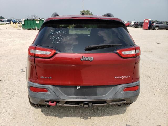 1C4PJMBS9EW132244 - 2014 JEEP CHEROKEE TRAILHAWK RED photo 6