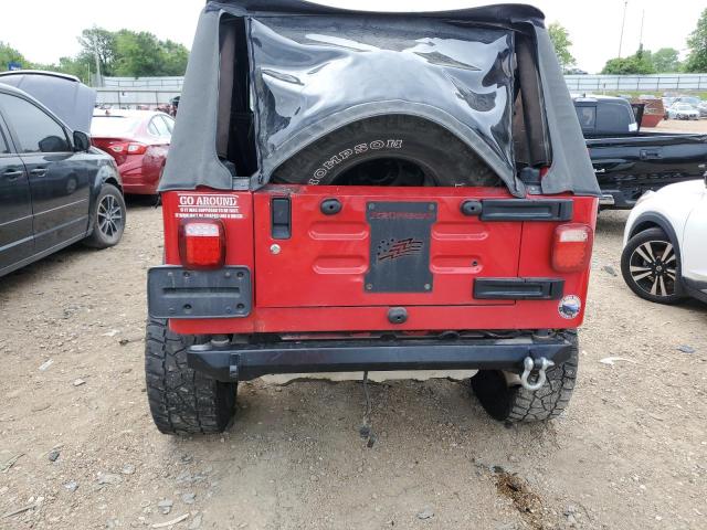 1J4FA44S95P385948 - 2005 JEEP WRANGLER / UNLIMITED RED photo 6