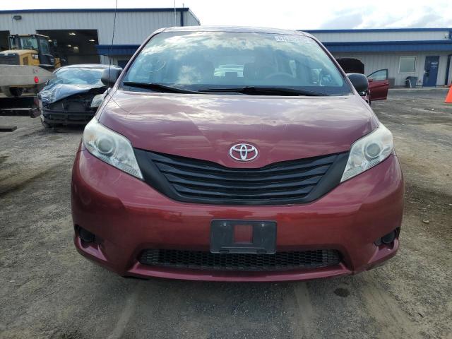 5TDZK3DC4BS133500 - 2011 TOYOTA SEINNA RED photo 5