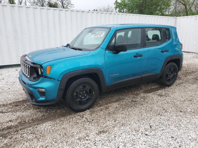 ZACNJAAB1LPL78025 - 2020 JEEP RENEGADE SPORT TEAL photo 1