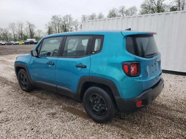 ZACNJAAB1LPL78025 - 2020 JEEP RENEGADE SPORT TEAL photo 2