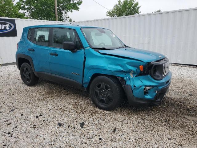 ZACNJAAB1LPL78025 - 2020 JEEP RENEGADE SPORT TEAL photo 4