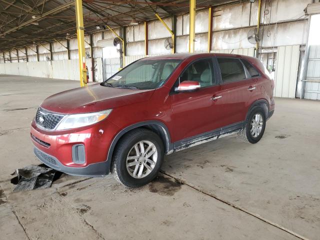 5XYKT3A69EG429904 - 2014 KIA SORENTO LX RED photo 1