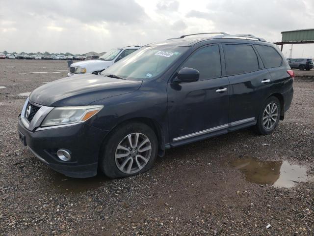 5N1AR2MN9EC630676 - 2014 NISSAN PATHFINDER S BLACK photo 1