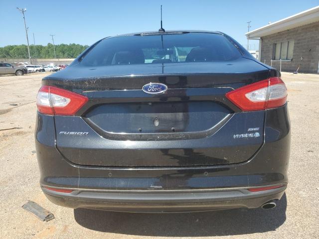 3FA6P0LU9FR166729 - 2015 FORD FUSION SE HYBRID BLACK photo 6