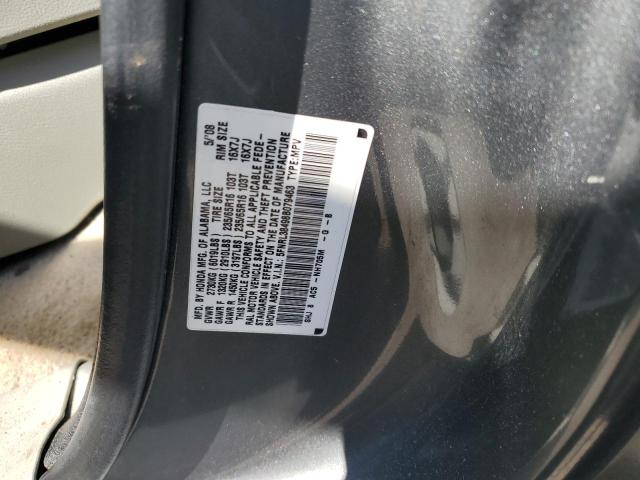 5FNRL38498B079463 - 2008 HONDA ODYSSEY EX GRAY photo 13