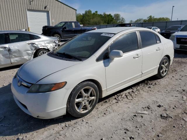 1HGFA16598L056157 - 2008 HONDA CIVIC LX WHITE photo 1