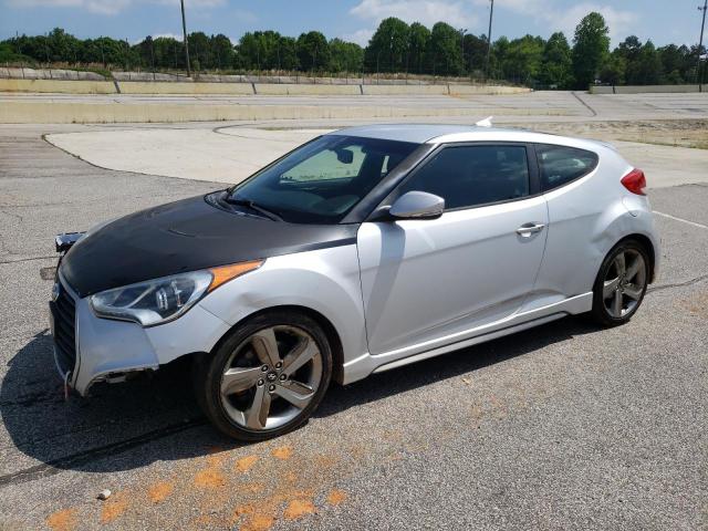 KMHTC6AE9DU150605 - 2013 HYUNDAI VELOSTER TURBO SILVER photo 1