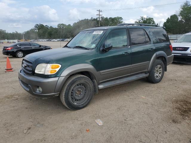 5TDZT34A04S207946 - 2004 TOYOTA SEQUOIA SR5 GREEN photo 1