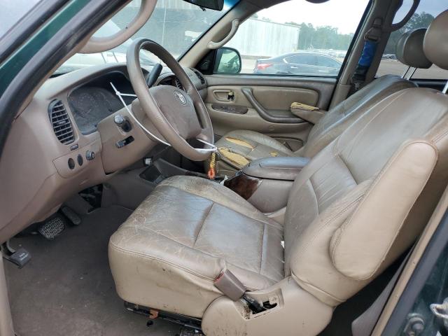 5TDZT34A04S207946 - 2004 TOYOTA SEQUOIA SR5 GREEN photo 7