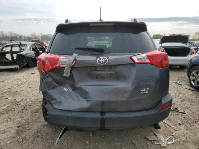 JTMRFREVXED082947 - 2014 TOYOTA RAV4 XLE GRAY photo 6