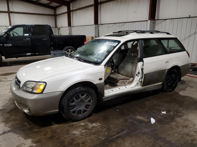 4S3BH806637604765 - 2003 SUBARU LEGACY OUTBACK H6 3.0 LL BEAN WHITE photo 1