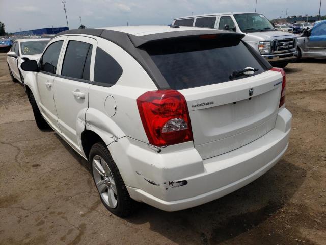 1B3CB3HAXAD542529 - 2010 DODGE CALIBER MAINSTREET WHITE photo 3