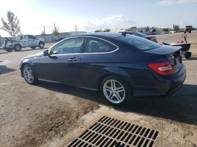 WDDGJ5HB0DG029466 - 2013 MERCEDES-BENZ C 350 BLUE photo 2