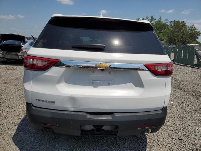 1GNERFKW7MJ123818 - 2021 CHEVROLET TRAVERSE LS WHITE photo 6