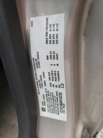 1GTCS196848163782 - 2004 GMC CANYON BEIGE photo 12