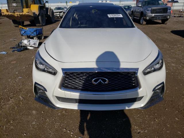 JN1EV7AP8JM358987 - 2018 INFINITI Q50 LUXE WHITE photo 5