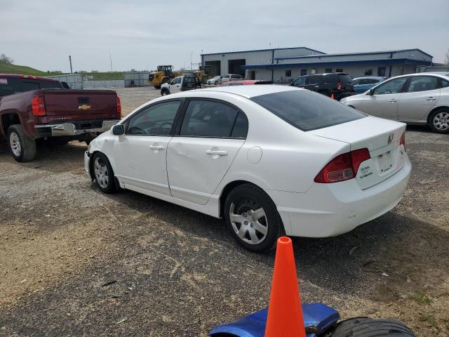 1HGFA16508L001953 - 2008 HONDA CIVIC LX WHITE photo 2