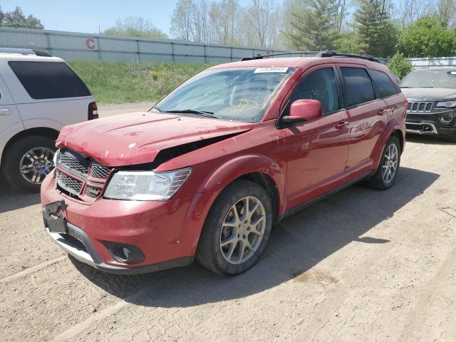 3C4PDDEG7CT396922 - 2012 DODGE JOURNEY R/T RED photo 1