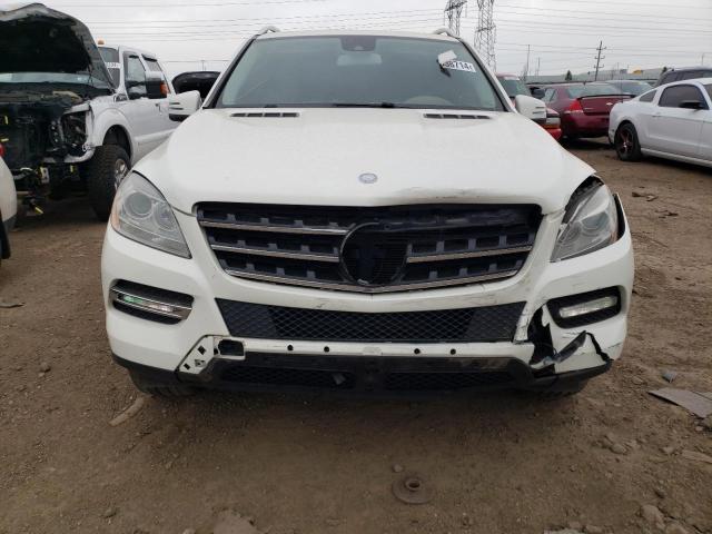 4JGDA5HB1CA074023 - 2012 MERCEDES-BENZ ML 350 4MATIC WHITE photo 5