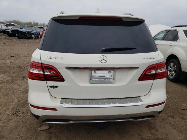 4JGDA5HB1CA074023 - 2012 MERCEDES-BENZ ML 350 4MATIC WHITE photo 6