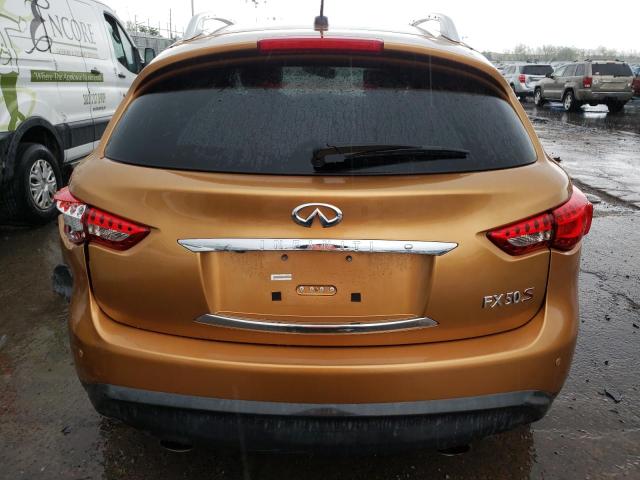 JNRBS18W09M200836 - 2009 INFINITI FX50 ORANGE photo 6