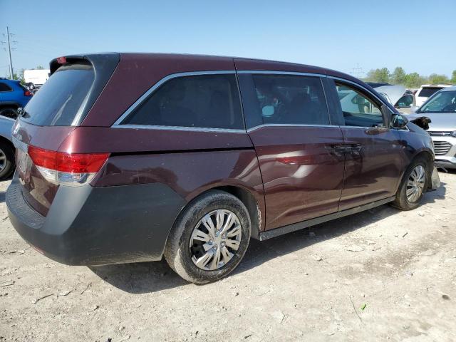 5FNRL5H20EB100643 - 2014 HONDA ODYSSEY LX BURGUNDY photo 3