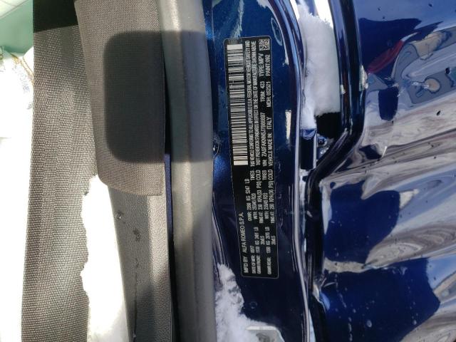 ZASFAKNN5J7B66697 - 2018 ALFA ROMEO STELVIO TI SPORT BLUE photo 12