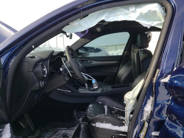 ZASFAKNN5J7B66697 - 2018 ALFA ROMEO STELVIO TI SPORT BLUE photo 7