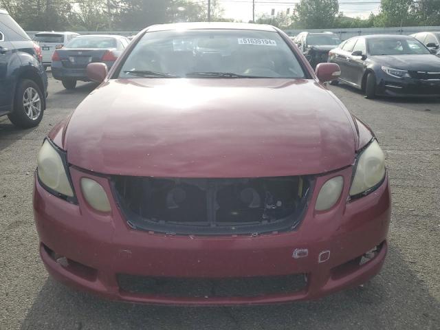 JTHBN96S465005333 - 2006 LEXUS GS 430 RED photo 5