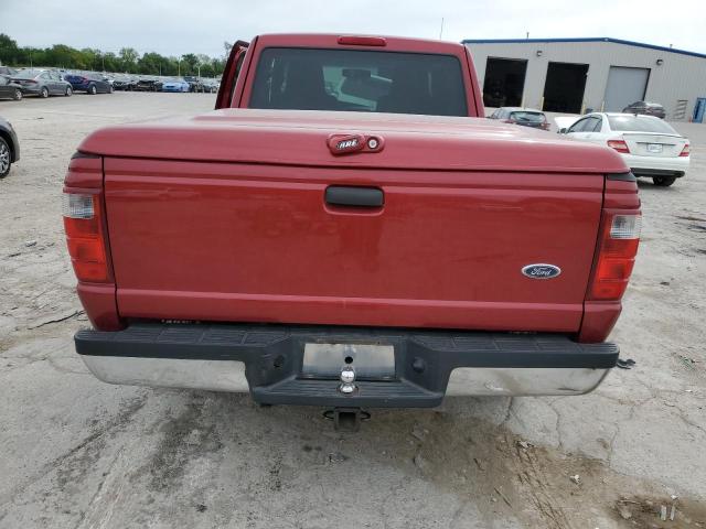 1FTYR44U15PA52393 - 2005 FORD RANGER SUPER CAB RED photo 6