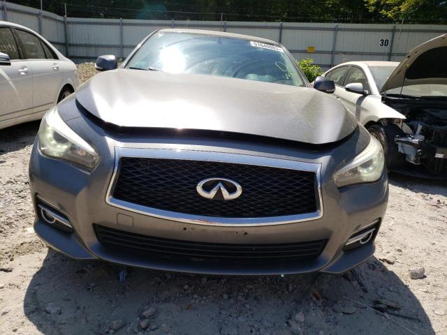 JN1BV7AR9EM695047 - 2014 INFINITI Q50 BASE GRAY photo 5