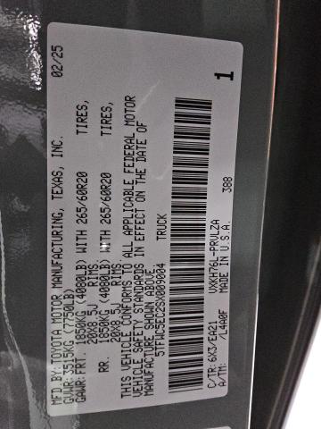 5TFWC5EC2SX009004 - 2025 TOYOTA TUNDRA CREWMAX PLATINUM მწვანე ფოტო 12