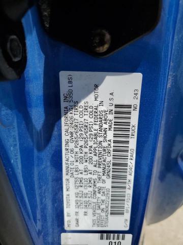 5TEUU42N36Z212910 - 2006 TOYOTA TACOMA ACCESS CAB ლურჯი ფოტო 12