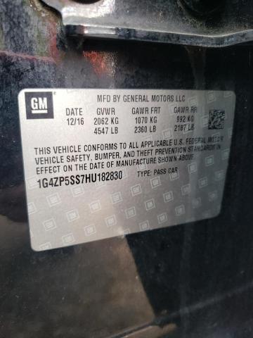 1G4ZP5SS7HU182830 - 2017 BUICK LACROSSE ESSENCE BLACK photo 12