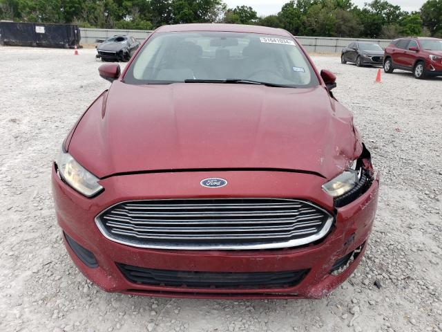 3FA6P0G76FR136642 - 2015 FORD FUSION S RED photo 5