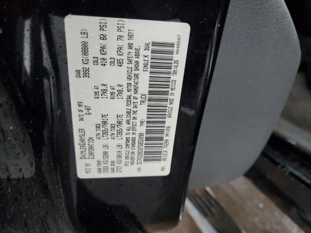 3D7KS28D97G852090 - 2007 DODGE RAM 2500 ST BLACK photo 12
