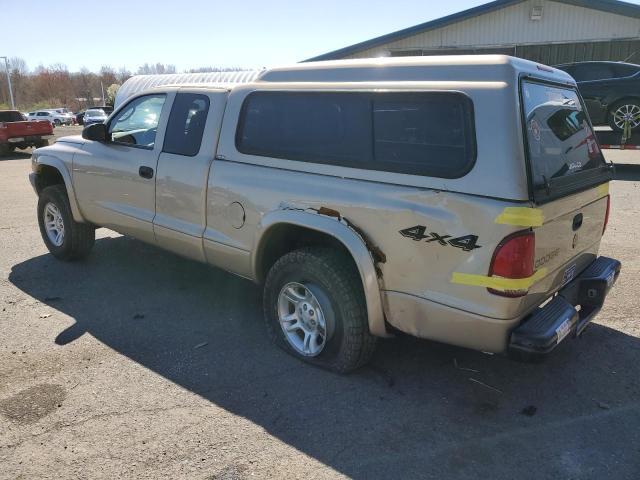 1D7HG12K54S534291 - 2004 DODGE DAKOTA SXT TAN photo 2