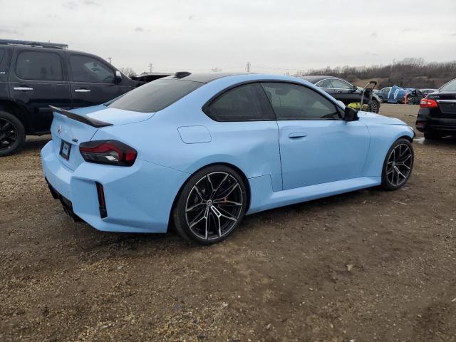 3MF13DM00P8D30554 - 2023 BMW M2 BLUE photo 3