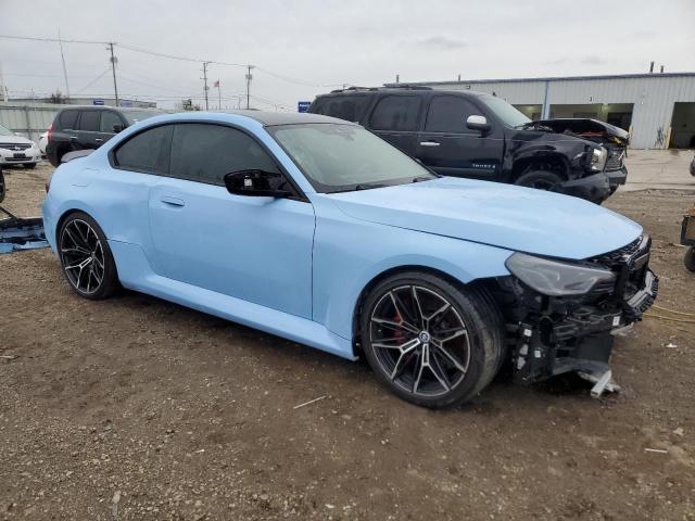 3MF13DM00P8D30554 - 2023 BMW M2 BLUE photo 4