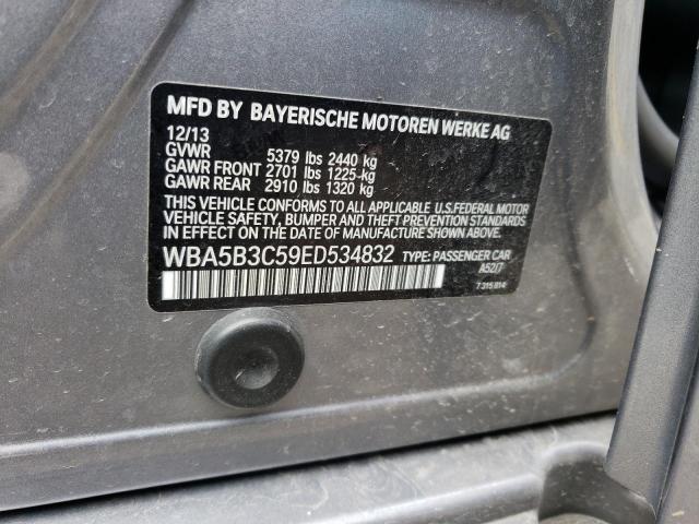 WBA5B3C59ED534832 - 2014 BMW 535 XI GRAY photo 13