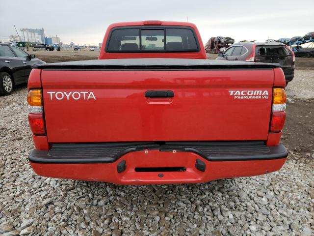 5TESN92N91Z852937 - 2001 TOYOTA TACOMA XTRACAB PRERUNNER წითელი ფოტო 6