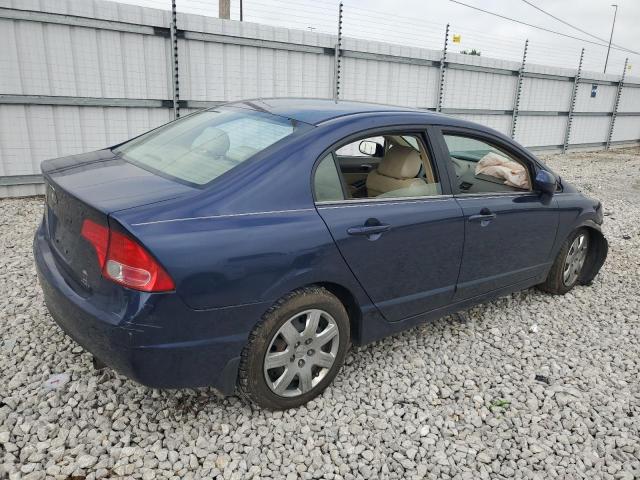 1HGFA16556L081618 - 2006 HONDA CIVIC LX BLUE photo 3