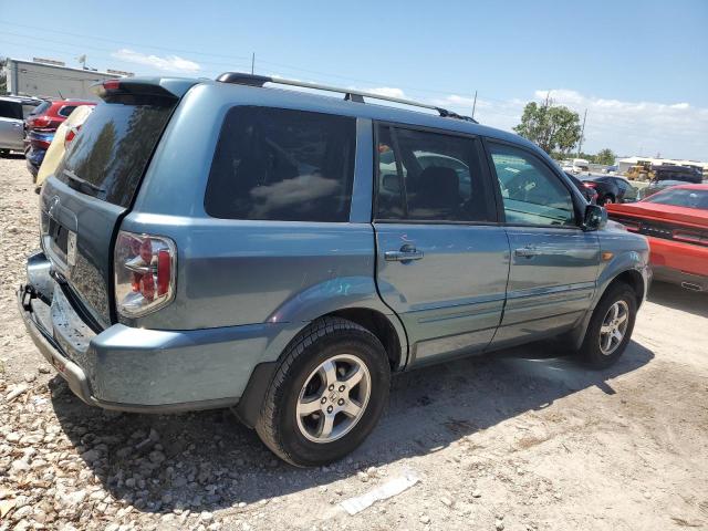 5FNYF28596B004006 - 2006 HONDA PILOT EX BLUE photo 3