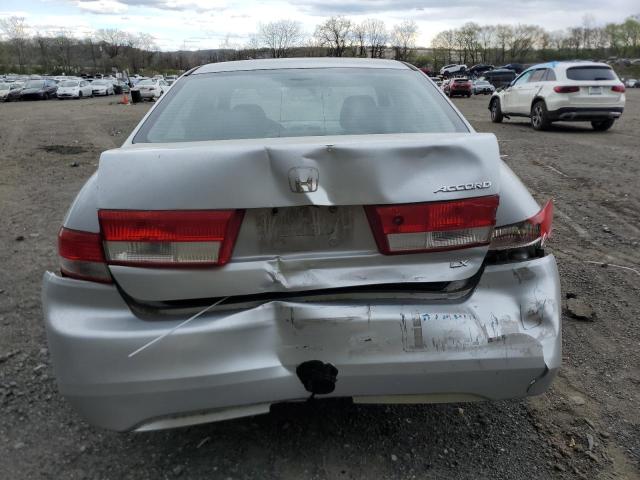 1HGCM56393A009280 - 2003 HONDA ACCORD LX SILVER photo 6