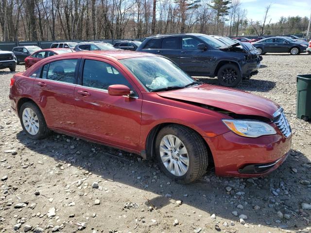 1C3CCBAB6EN208382 - 2014 CHRYSLER 200 LX RED photo 4